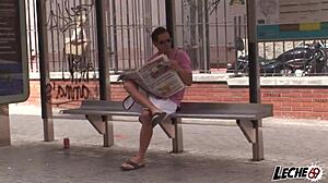 Brazilian brunette with big wet pussy gets fucked rough by Nacho Vidal's monster cock in missionary and doggystyle