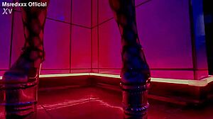 sensual seduction with curvy redhead teasing in lingerie 😘