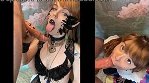 Cosplayer deepthroats her photographers big juicy cock - Olivia Jarden