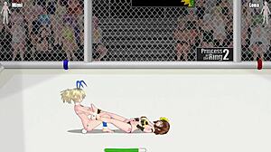 I feel so intense watching Princess of the Ring 2 with Mimi versus Rena in a fierce catfight wrestling match