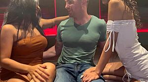 latina lesbian neighbors ask white guy to help them make a baby and breed bareback until big creampie