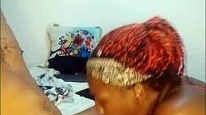 jhodez1 unlocks her hot ebony friend to suck that big cock sloppily and swallow every drop of cum seductively