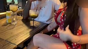 Casada Hotwife Engages in Bareback Fucking with Anal Creampie in Front of Cuckold Husband After Party