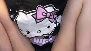 Blonde Teen Teases with Fingering Her Tight Virgin Pussy Close-Up on Webcam