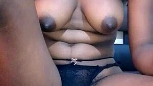 why does this african get fucked until she cums so hard?