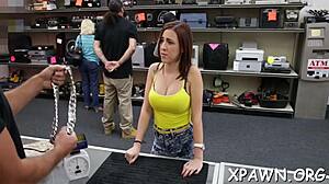 Amateur hotty shows her curves then takes rough european blowjob on cock in pussy sex.