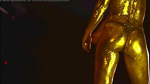 Nastya Vdovik Shows Off Her Golden Buttocks In Thong Panties