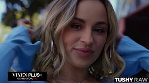 Blonde Cutie Anna Claire Clouds Gets Tight Ass Drilled with Fingering and Rimjob