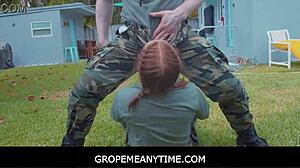 Come on, drill instructor, use these hot teen girls anytime for rough sex and deep blowjobs during boot camp!