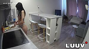 Luuv alice and lucien face their first argument in a private homemade shower scene
