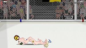 I feel so intense watching Princess of the Ring 2 with Mimi versus Rena in a fierce catfight wrestling match