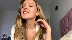 Good Morning With Lovely Girlfriend In Pov Virtual Sex Featuring Petite Babe Riding Cowgirl And Missionary With Big Natural Tits Blonde Creampie In Lingerie And Wet Pussy For Romantic Early Morning Feel