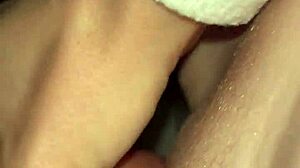 the story goes with a classic big cock stretching a tiny 18+ redhead's pussy in bedroom homemade action