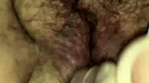 Hairy bbw milf fisted squirting with big cock and toys!