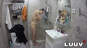 Luuv alice and lucien face their first argument in a private homemade shower scene