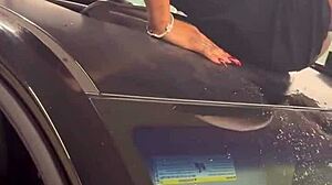 how does squirting all over memphis feel while fucking in doggystyle blowjob outdoor public with wet pussy flashing clothes ripped?