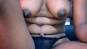 why does this african get fucked until she cums so hard?