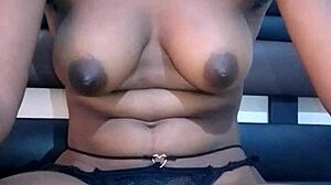 why does this african get fucked until she cums so hard?