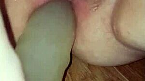 Pov girl huge dildo squat fucking and cumming - comment requests