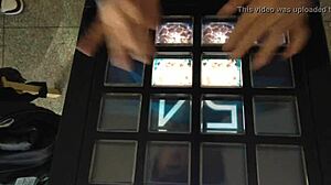 Russian girl does snowy dance in exciting performance