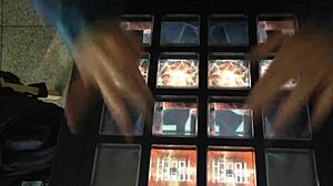 Russian girl does snowy dance in exciting performance