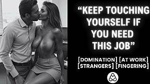 i catch horny secretary masturbating then fuck her rough to save job in office bdsm