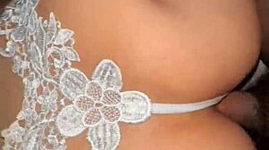 Asian amateur in fishnets enjoys big ass anal with huge interracial action in homemade video