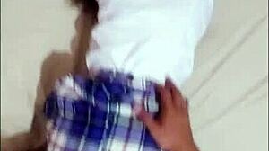 ay aaay it hurts my little pussy innocent mexican student girl fucks neighbor for gifts homemade real