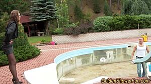 stepson blackmails hot stepmom london river into doggystyle assfucking in the garage during a domination session