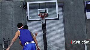 Ebony milf rides with tight ass outdoors