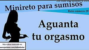 Let's play this orgasm hold game at easy level. Full instructions in the video for interactive jerk off fun.