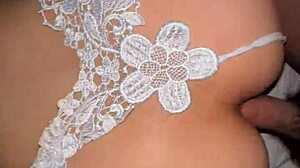 Asian amateur in fishnets enjoys big ass anal with huge interracial action in homemade video