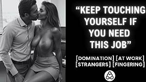 i catch horny secretary masturbating then fuck her rough to save job in office bdsm