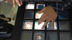 Russian girl does snowy dance in exciting performance