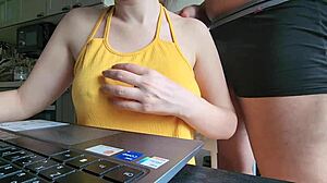 jerking off secretly to my best friend's mom until she catches me in the act