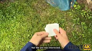 Hunter Loved Outdoor Sex With Hot Brunette Chick!