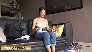 Amateur Latina Teen 18+ Rides Big Cock Cowgirl Style after Hot Massage and Rough Sex