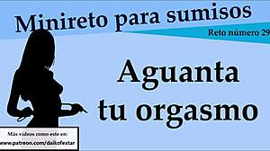 Let's play this orgasm hold game at easy level. Full instructions in the video for interactive jerk off fun.