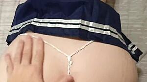 I'm fucking my stepsister hard while she watches that video