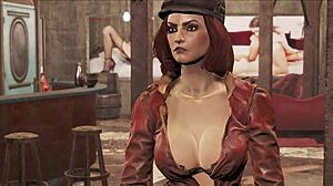 Oh Wow, Fallout 4 Piper's Love Turns Into Steamy Teen Brunette Lesbian Strapon Sex!