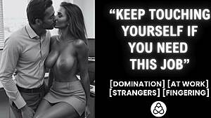 i catch horny secretary masturbating then fuck her rough to save job in office bdsm