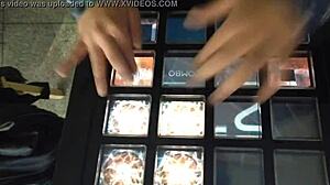 Russian girl does snowy dance in exciting performance