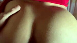 i feel so aroused watching this curly latina in red dress get her big ass pounded in homemade action