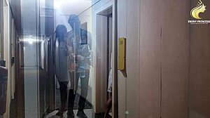 Ebony Nurse Tempts Interviewer For That Desired Promotion