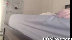In this POV video, she delivers intense blowjob with choking and gagging.