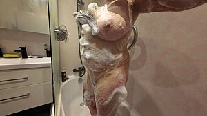 Soapy Stepsister Shows Off Shaved Wet Pussy And Natural Tits In 4k Slowmotion Close Up