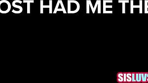 Hey step sis, why are you sucking my cock like that?