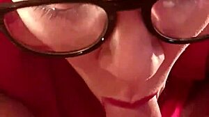 Cock Loving Bitch Sucking Deepthroat With Glasses In Homemade Video As Sloppy Wife