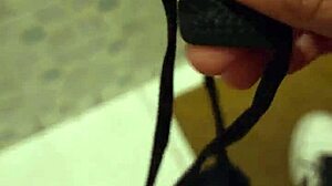 Best Friend's Mom Catches Masturbation With Thongs And Gives Blowjob To Mouth Cumshot