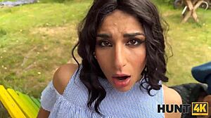 Hunter Loved Outdoor Sex With Hot Brunette Chick!